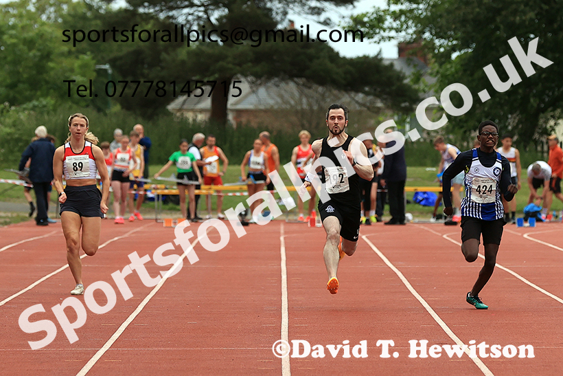 The 100 metres, 2025 NEGP No 3, Monkton. Photo: David T. Hewitson/Sports for All Pics